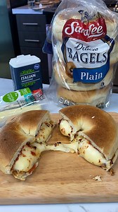 3.9M views · 3.2K reactions | Make your bagel into a pizza!  | Definitely Not Gourmet | Facebook