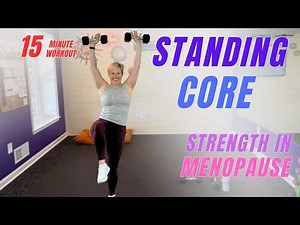15-Min Standing Core Strength 💪 Dumbbell Abs & Stability Workout