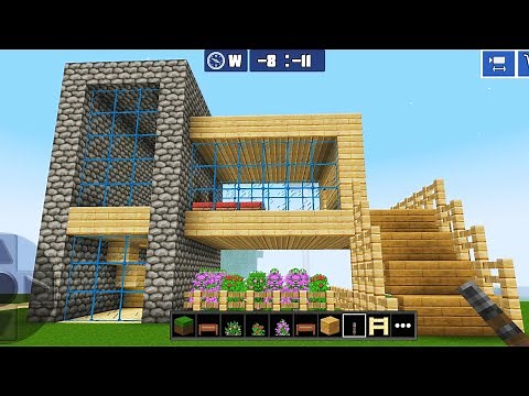 Planet Craft: Block Survival Craft Game Online Gameplay #48 (iOS & Android) | Small Modern House 🏠