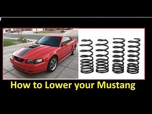 1994-2004 Ford Mustang Lowering Springs install. SRA V6, GT, Bullitt, Saleen, Roush SN95
