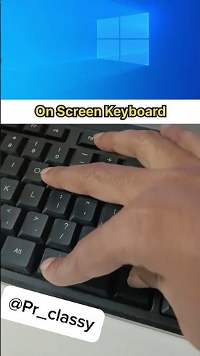 Unlock Hidden Computer Trick! Enable On-Screen Keyboard in Seconds! ⚡#computertricks #pc #shorts