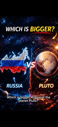 Is Russia Bigger Than Pluto? #shorts#geography#maps#space#facts #countries