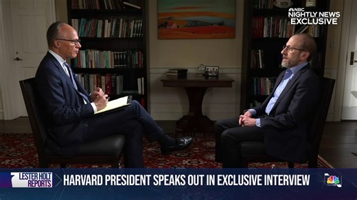 26K views · 742 reactions | As Harvard leads the fight among higher education institutions against the Trump administration’s effort to push sweeping changes on U.S. universities, NBC News’ Lester Holt sits down with Harvard President Alan Garber and has exclusive new reporting about how the university decided to take on the role. | NBC Nightly News with Tom Llamas | Facebook