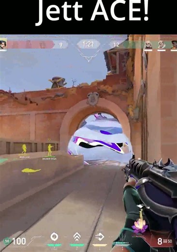 Jett Ace | My replay POV | Valorant shorts