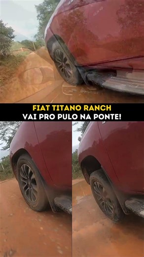 Fiat Titano goes for the bridge jump!!! #4x4