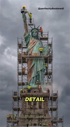 Evolution of Statue of Liberty! #shorts #history #transformation