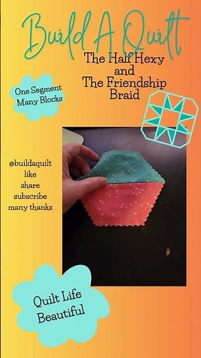 Build A Quilt - The Half Hexy and The Friendship Braid #shorts #buildaquilt #hexagon #patchhwork