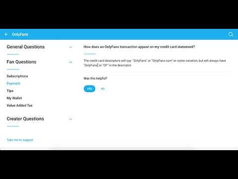 How does onlyfans show up on bank statement?