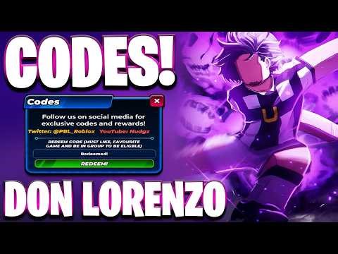 *DON LORENZO* NEW ALL DON LORENZO UPDATE CODES FOR PROJECT BLUE LOCK 2! PROJECT BLUE LOCK 2 CODES