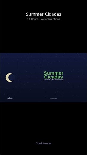 Summer cicadas for a perfect night's sleep 🦗 #Shorts