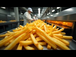 French Fries Production Inside Massive Factories