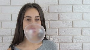 Funny Girl Chewing Gum Pretty Teenage Stock Footage Video (100% Royalty-free) 1006987054 | Shutterstock