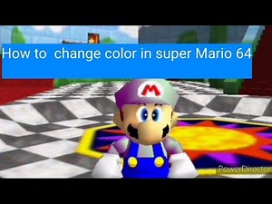 How to change color in super Mario 64👍👍