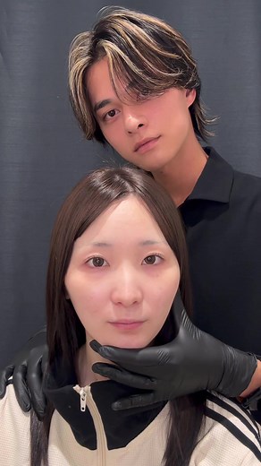 自然なアイブロウのアートメイクによるビフォーアフター動画