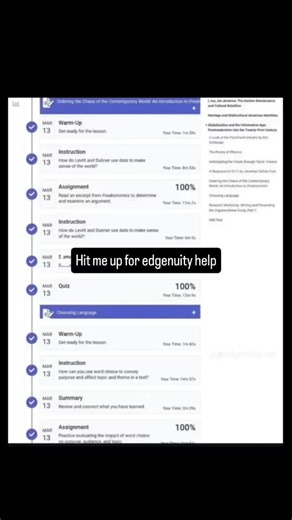 Edgenuity Expert on Instagram: "Still handling those classes. Reach out today. #edgenuity"