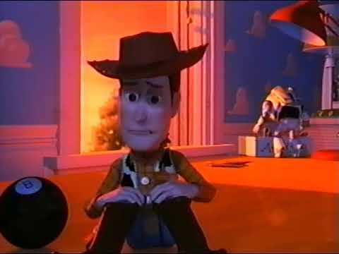 Toy Story - Woody Knocks Buzz Out The Window