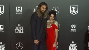 Jason Momoa and Lisa Bonet at the 'Justice League' World Premiere