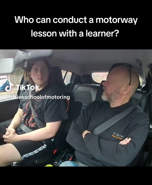 Who can teach you motorways as a learner?