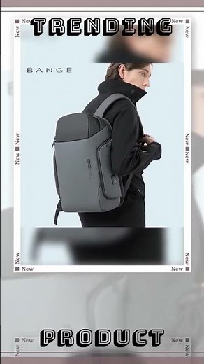 Bange 15.6 Inch Laptop Backpack Men USB Charging Waterproof Casual Oxford Male Business Bag Compu...