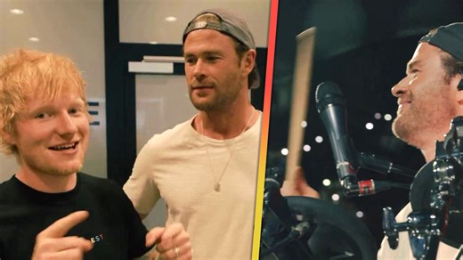 1.9M views · 21K reactions | Chris Hemsworth surprises Ed Sheeran’s fans in Romania while playing drums alongside the singer after learning how to play from scratch. Chris performed Ed's 'Thinking Out Loud' in front of a crowd of 70,000 for the second season of National Geographic’s Disney+ original series 'Limitless With Chris Hemsworth,' which premieres in 2025. | Entertainment Tonight | Facebook