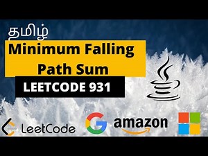 தமிழ் | Minimum Falling Path Sum | Leetcode 931 | java solution | leetcode problem tamil | coding