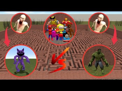 HULK vs HUGGY WUGGY in Epic Garry's Mod Battle