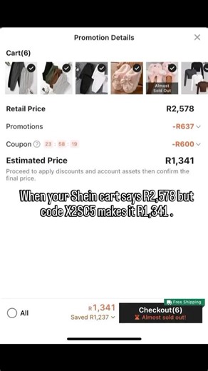 mmaphuti on Instagram: "🛍️Quick Guide: How to Use the SHEIN Code(s) 1.Reinstall the app Start fresh , then reinstall it. 2.Create a new account Sign in using a different email address. 3.Enter a discount code In the search bar, type X2SC5 4.Add items & checkout within 24 hours#fyp#shein#save#viral"