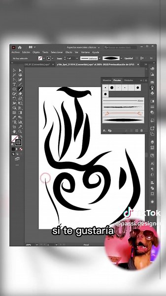 Como crear un pincel en #illustrator de manera dacil y rapida #adobe #adobeillustrator #diseñografico