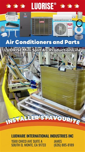 How Mini Splits Are Made | LUORISE (Production Line)