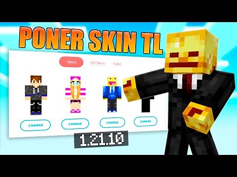 🌟 Como PONER SKIN en Minecraft TLAUNCHER 1.21.10 🌟 No premium