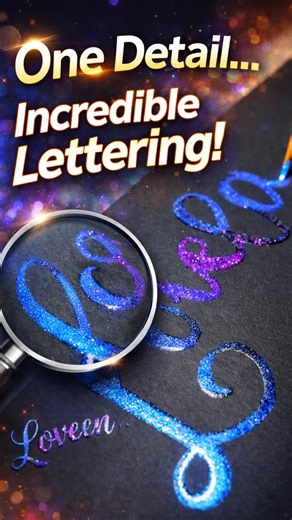 One small detail that made this lettering look amazing