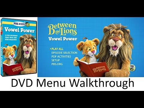 Between the Lions Vowel Power DVD Menu Walkthrough
