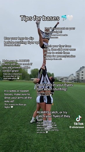 Cheerleading tips for bases 🤍#cheertips #basing #cheer #cheerleading #cheerleadingtips #fypシ #dance #escapism #viral@Cheerleadingxtip