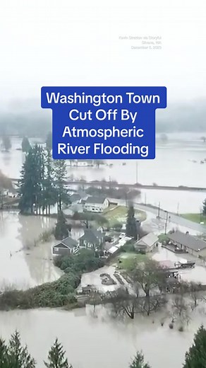 Here's the latest video of a region recovering from days of heavy rainfall that triggered flooding in numerous areas. #TheWeatherChannel #fyp #weathertok #weather #storm #flood #drone #dronefootage #Washington