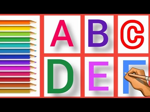 ABCD Drawing Learning | A to Z Alphabet Drawing for Kids | Learn ABCD with Fun