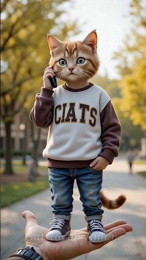 Two Tiny Kittens on a Hilarious Phone Call – Cutest Cat Conversation Ever!