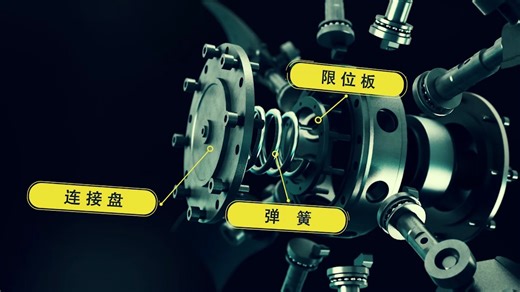 机械设备的三维分解与部件介绍动画演示