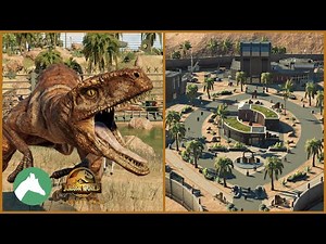 Atrociraptor Enclosure & Backstge Area | Jurassic World Evolution 2 | The Cretaceous Desert Park