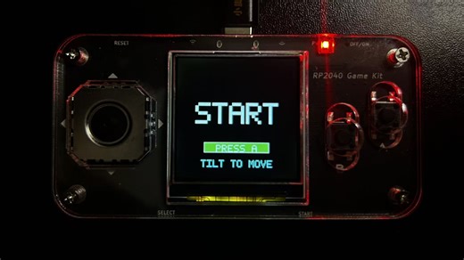 2025寒假练 - 基于RP2040游戏机与IMU姿态传感器的重力迷宫滚球系统设计