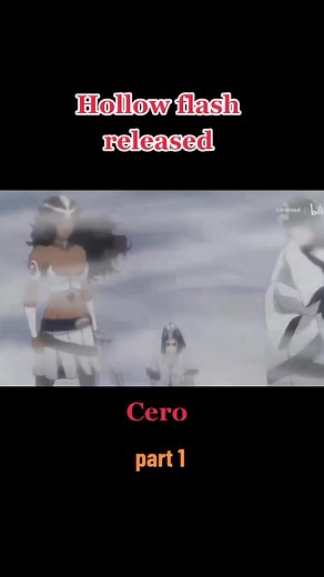 Cero Hollow Flash Release in Bleach Anime