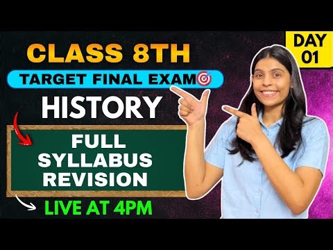 CLASS :-8TH SOCIAL SCIENCE 🔥| HISTORY | DAY 01 | BY SHREYA MAM