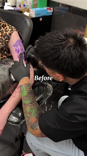 Stunning Traditional Wolf Tattoo by Drew Giles