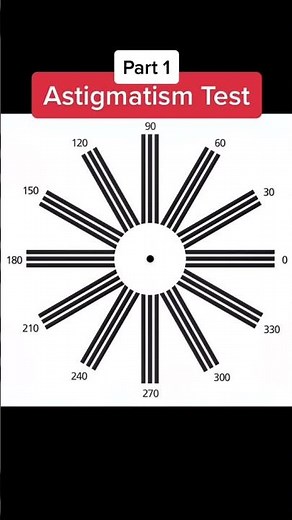 Really COOL & Simple Test for Astigmatism #shorts