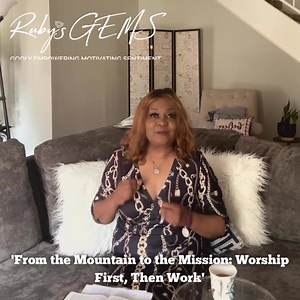 💎Happy Monday! I’m so encouraged after Convocation — before diving into kingdom business, we must first bow in worship. Let me share how worship empowers our every step forward. Stay inspired and keep shining! #WorshipThenWork #FaithJourney #RubyGEMS 🌟🙏 | Ruby Stampley Weeks