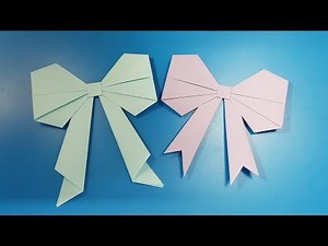 ORIGAMI - Gấp Nơ Bằng Giấy || Paper Bow