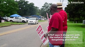 AT&T protester: 'We just want them to come and bargain with us in good faith.'