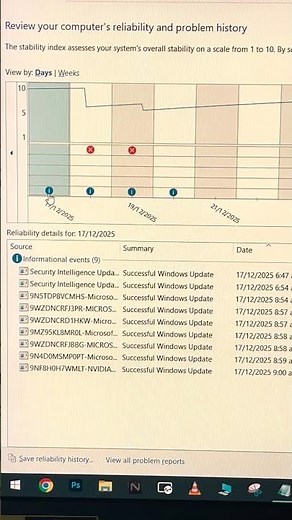 SHOW CRASH OR FREEZES WINDOWS PC