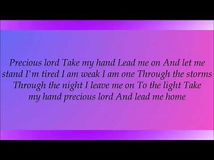 Kelly Price, Precious Lord, Take My Hand Lyrics