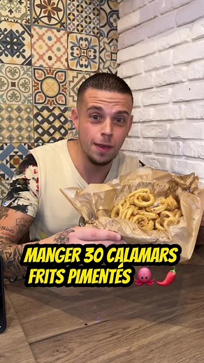 Défi Calamars Frits Pimentés en 1 Minute 🔥 - Alan Food Challenge