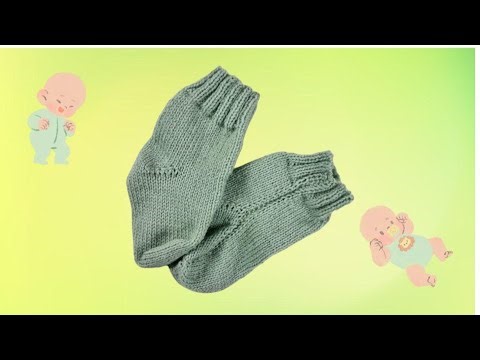 PASO A PASO Como hacer CALCETINES para BEBE de 12 MESES